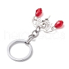 Bat Alloy & Glass Keychain KEYC-JKC00856-03-4
