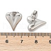 Non-Tarnish 304 Stainless Steel Heart Stud Earrings for Women X-EJEW-F300-09P-4