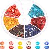  660Pcs 6 Colors Natural Freshwater Shell Beads Strands SHEL-NB0001-39-1