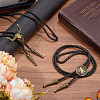Gorgecraft 2Pcs 2 Styles Adjustable Vintage PU Leather Bolo Tie NJEW-GF0001-10AB-4