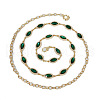 Alloy Rhinestone Horse Eye Link Waist Chains WGF5282-02-2