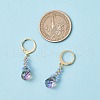 Glass Seed Beads Leverback Earrings EJEW-MZ00398-01-3