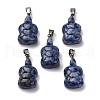 Natural Blue Spot Jasper Pendants G-B127-06P-10-2