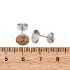 304 Stainless Steel Stud Earring Findings STAS-H436-21P-01-3