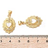 Brass Micro Pave Cubic Zirconia Pendants KK-U070-26G-02-3