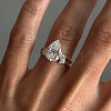 925 Sterling Silver Pave Cubic Zirconia Stackable Rings HL5195-2-2