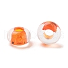 Transparent Acrylic European Beads TACR-P009-C01-09-2