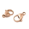Ion Plating(IP) 304 Stainless Steel Lobster Claw Clasps STAS-AB10-RG-2