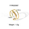 Stainless Steel Cuff Ringds for Women HA1688-2-2