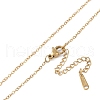 201 Stainless Steel Cable Chain Necklaces NJEW-P309-14G-3