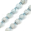 Natural Larimar Beads Strands G-O201B-105E-2