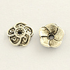 Tibetan Style Zinc Alloy Flower Bead Caps TIBE-Q033-25-1