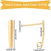 Unicraftale 40Pcs 4 Color PVD Vacuum Plating 304 Stainless Steel Stud Earring Findings STAS-UN0023-91-6