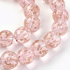 Handmade Gold Sand Lampwork Beads Strands LAMP-P051-L08-10mm-2