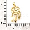 Brass Micro Pave Cubic Zirconia Pendants ZIRC-D275-05G-3