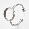 201 Stainless Steel Cuff Finger Rings Components X-STAS-T047-19A-3