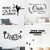 PVC Quotes Wall Sticker DIY-WH0200-098-6