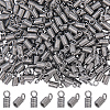 SUNNYCLUE 300Pcs 304 Stainless Steel Cord Ends STAS-SC0009-33-1