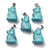 Synthetic Turquoise Pendants G-B127-07P-10-2