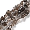 Raw Rough Natural Smoky Quartz Beads Strands G-B065-C17-1