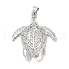 Brass Micro Pave Cubic Zirconia Pendants KK-A241-09P-1