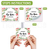 Rectangle Self-Adhesive Plastic Lipstick Tag Stickers DIY-WH0567-002-3