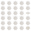 Fingerinspire 30Pcs Alloy Plastic Pearl Shank Buttons BUTT-FG0001-34-1