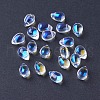 Electroplate Glass Beads EGLA-L014-19-1