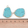 Synthetic Turquoise Pendants KK-F868-32G-01-3