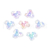 UV Plating Acrylic Bead Caps OACR-H121-04C-1