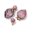 Faceted Natural Rhodonite Pendants G-A225-02G-4