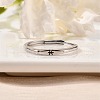 Rhodium Plated 925 Sterling Silver Adjustable Rings RJEW-S397-01P-08-2
