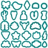 Plastic Clay Cutter Sets TOOL-WH0155-19-1