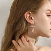 BENECREAT 6Pcs Brass with Rhinestone Pendants KK-BC0014-26G-6
