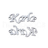 Non-Tarnish 304 Stainless Steel Connector Charms STAS-N095-120-2