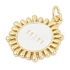 Brass Enamel Pendants KK-G522-38G-02-2