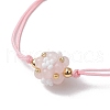 Gemstone Braided Bead Bracelets BJEW-MZ00154-4