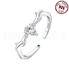 925 Sterling Silver Adjustable Open Cuff Rings FS-WGD27BF-06-1