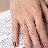 925 Sterling Silver Finger Rings for Women RJEW-A066-01P-4