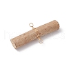 Wooden Sticks Connector Charms PALLOY-JF03394-02-4