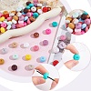 ANATTASOUL 180Pcs 18 Colors Rondelle Food Grade Eco-Friendly Silicone Beads SIL-AN0001-02-3