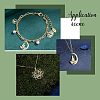 Unicraftale 4Pcs 4 Style 201 Stainless Steel Pendants STAS-UN0032-18-6