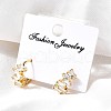 Brass Hoop Earrings EJEW-S256-03B-G-2