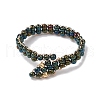 Glass Seed Bead Finger Rings RJEW-JR00875-02-4