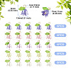 25Pcs 5 Colors Acrylic Charms KY-TA0001-22-3