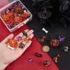   60Pcs 6 Styles Halloween Themed Plastic Beads FIND-PH0021-98-3
