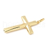 Cross Brass Big Pendants KK-M327-07A-G-2