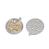 304 Stainless Steel Rhinestone Pendants STAS-L290-59GP-2