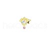 Brass Rhinestone Nipple Rings WG50E44-22-1