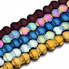 Electroplate Non-magnetic Synthetic Hematite Beads Strands G-T114-81-1